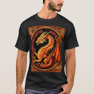 "Dreamy Watercolor Dragon T-Shirt Design"