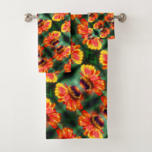 Dreamy Zinnia Flower Motif