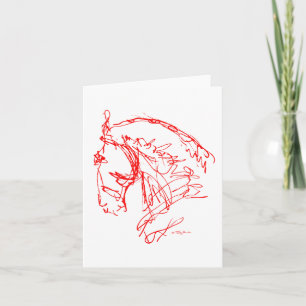 Dressage : Carte noble de nez - rouge