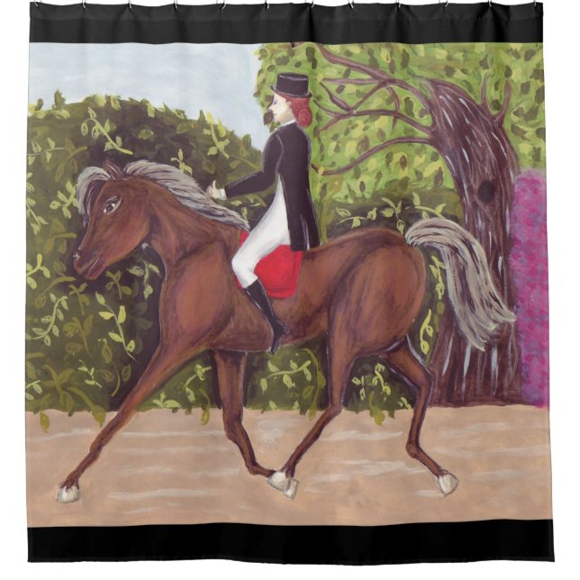 Dressage Horse à l'anglaise rideau de douche (Devant)