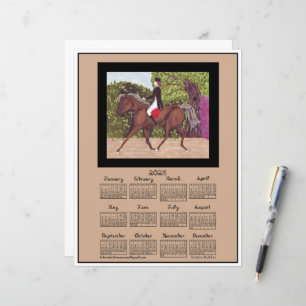 Dressage Horse équitation équestre 2025 Calendrier