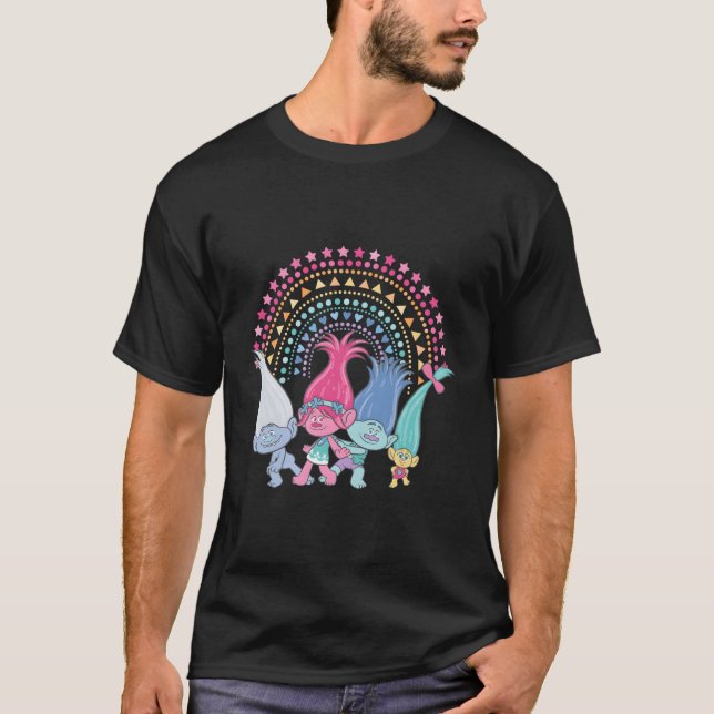 Dreworks Trolls Rainbow Trolls Sweat - shirt à cap (Devant)