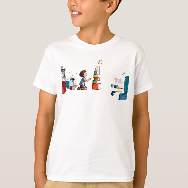 Drift North – T-Shirt à mouvement de flèche minima (Devant)
