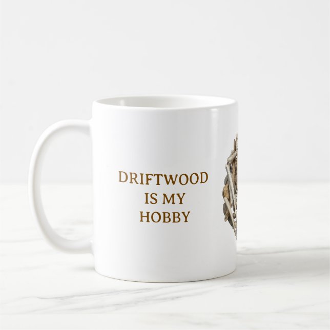 DRIFTWOOD-INSPIRED WHITE CERAMIC MUG (Gauche)