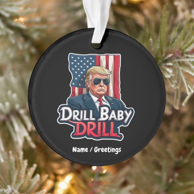 Drill Baby Drill Trump 2025 L'indépendance de l'Am (Arbre)
