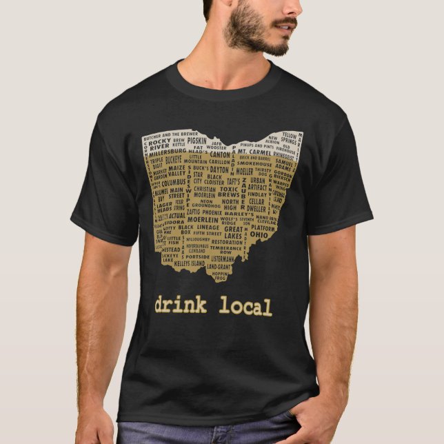 Drink Local - Ohio Beer Shirt Essential T-Shirt (Devant)