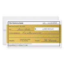 Droit d'attraction Elegant Gold Abundance Check