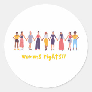 Droits des femmes ! ! Autocollant