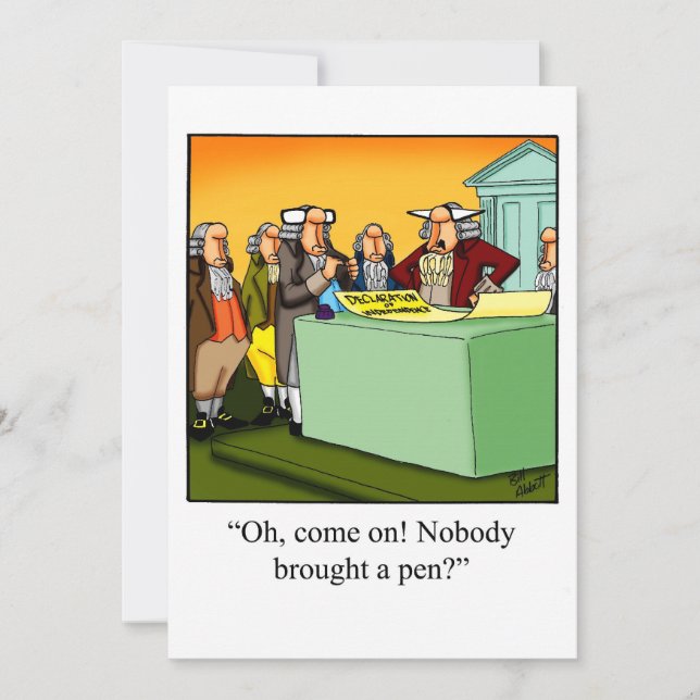 Drôle 4 juillet Invitations de fête (Devant)