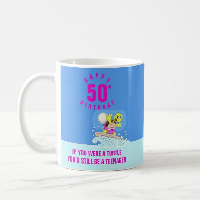 Drôle 50e anniversaire tasse de café (Gauche)
