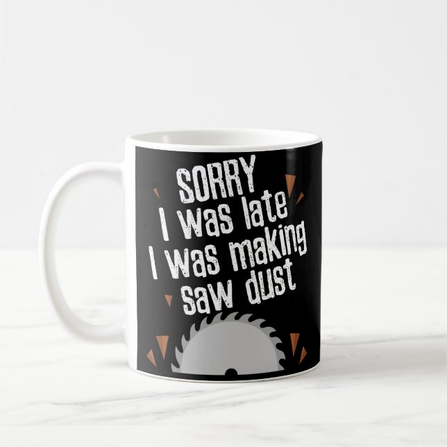 Drôle a vu la tasse de café de charpentier de (Gauche)