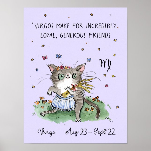 Drôle affiche de la Vierge Zodiac affiche de l'éto (Devant)