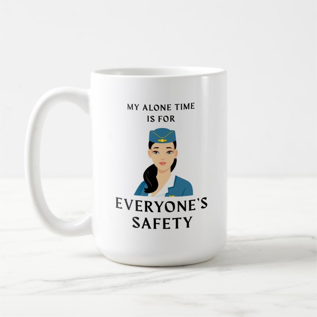 Drôle agent de bord café Mug (Gauche)