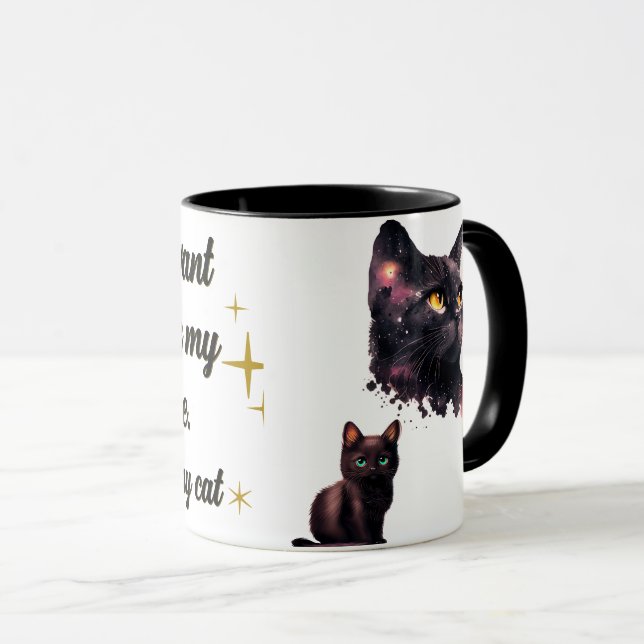 Drôle Amoureux des chats Mug Chat Maman Chat Papa (Devant droit)