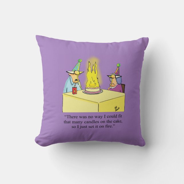 Drôle anniversaire Humour Coussin cadeau (Recto)