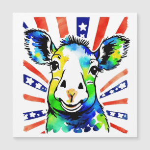 Drôle aquarelle mouton coloré