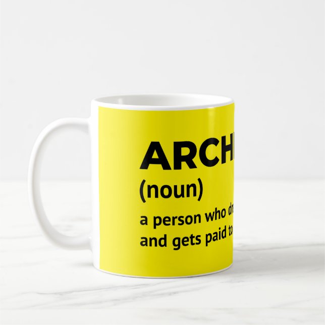 Drôle Architecte Mug Cadeau (Gauche)
