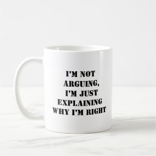 Drôle Arguing Explication Mug