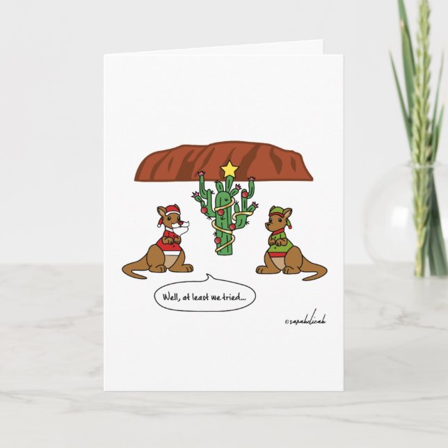 Drôle Au Moins Nous Avons Essayé La Carte De Noël (Devant)