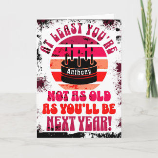 Drôle, au moins tu n'es pas.. Carte de vœux pliées