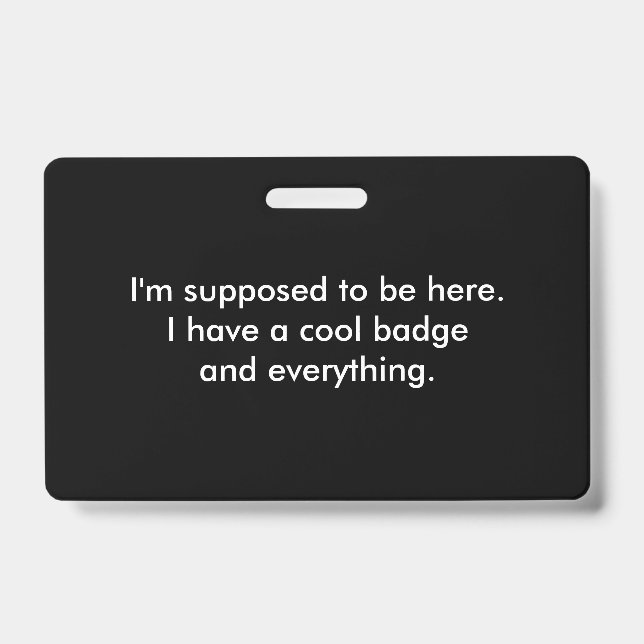 Drôle Badge Cool et tout (Face)