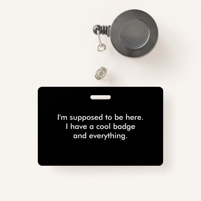 Drôle Badge Cool et tout (Front with Retractable)