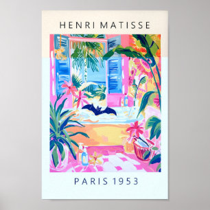 Drôle Bat Art Print, Pink Wall Art, Poster Matisse