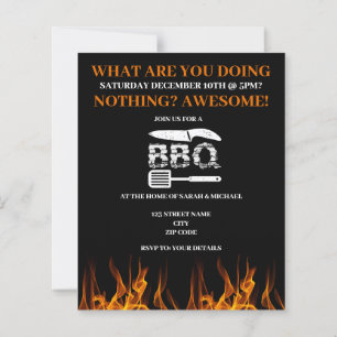 Drôle BBQ Jardin Party Invitation