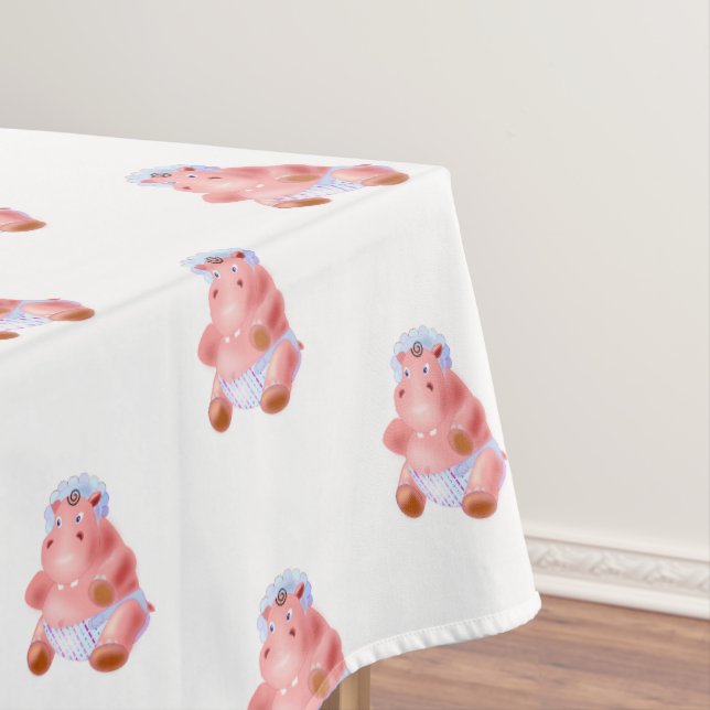 Drôle bébé Hippo nappe (In Situ)
