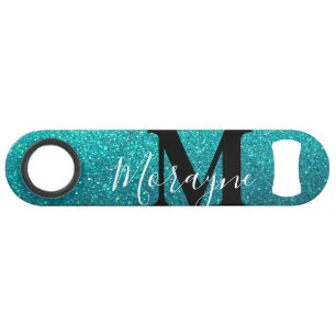 Drôle Bling Boisson Turquoise Parties scintillant