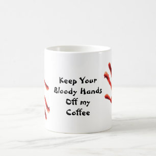 Drôle Bloody Hands Coffee Mugs