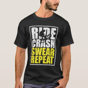 Drôle Bmx Vélo Ride Crash Sweat Répétition