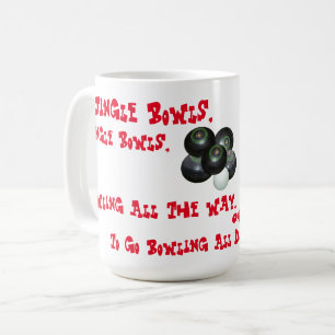Drôle Bowles de pelouse Noël, Mug de café