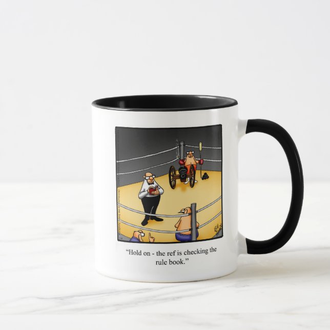Drôle Boxe Humour Mug cadeau (Droite)