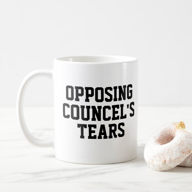 Drôle cadeau d'avocat pour l'avocat Coffee Mug (Avec donut)