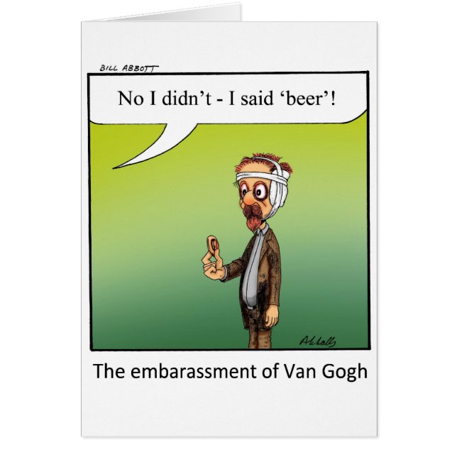 Drôle cadeau de dessin artistique célèbre! (Devant)