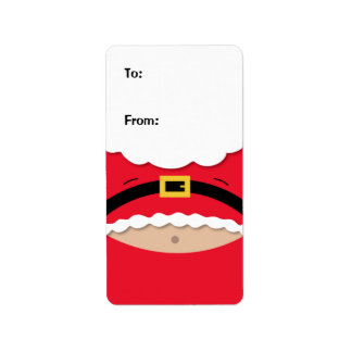 Drôle cadeau de Noël Étiquette