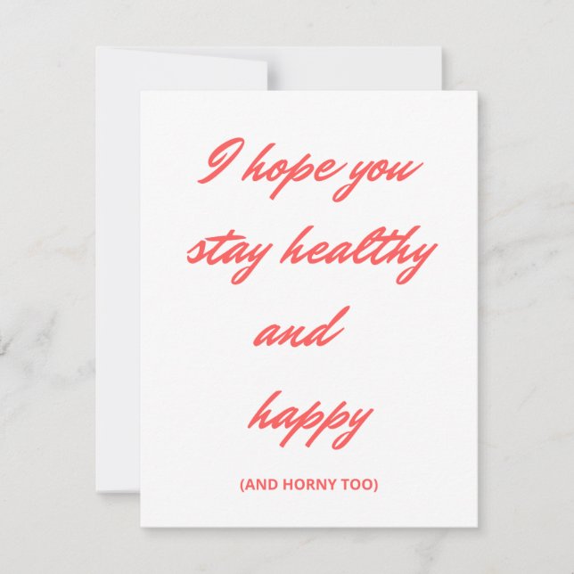 Drôle cadeau et carte de la Saint Valentin  (Devant)