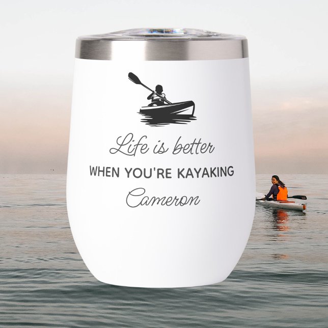 Drôle cadeau Kayak, Citation Kayaker Personnalisé (Créateur téléchargé)
