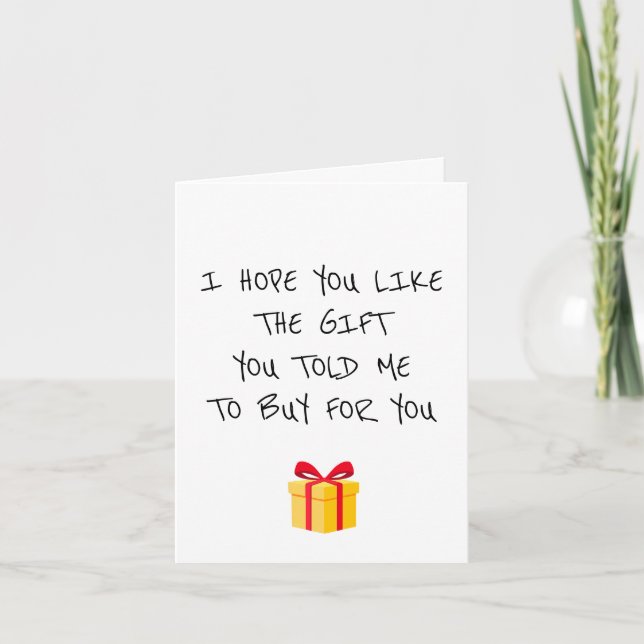 Drôle cadeau présent carte d'anniversaire (Devant)