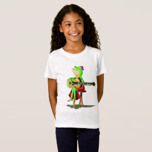 Drôle cadeau T-shirt avec grenouille Jouer de la g