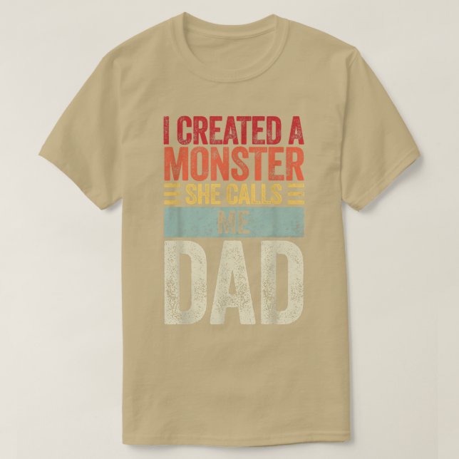 Drôle cadeau Tshirt pour papa de la fille Premier  (Design devant)