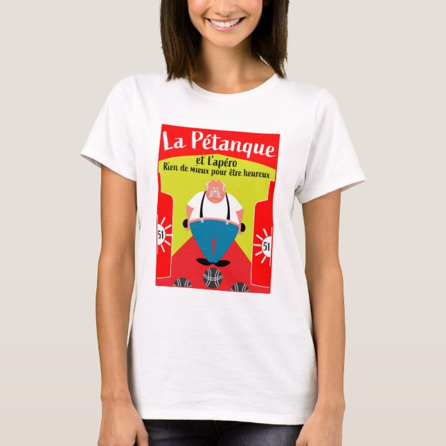 drôle Cadeaux de pétanque T-shirt (Devant)