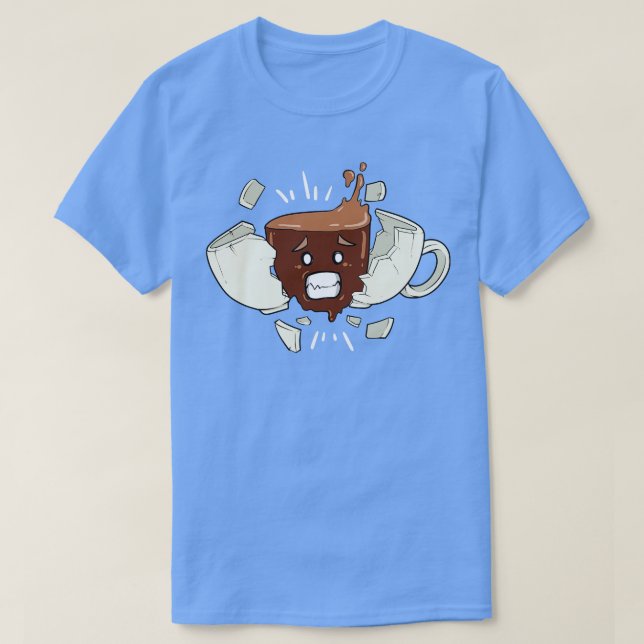 Drôle café caféine Shock Boost Mug Cup TShirts (Design devant)