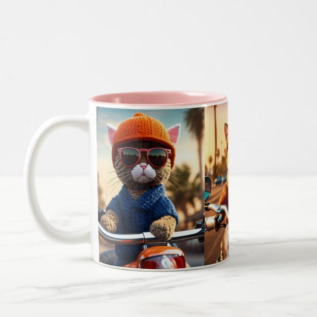 Drôle café de chat Mug (Gauche)