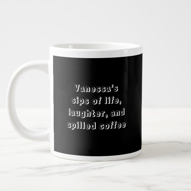 Drôle café dire avec Mug de personnalisation (Gauche)