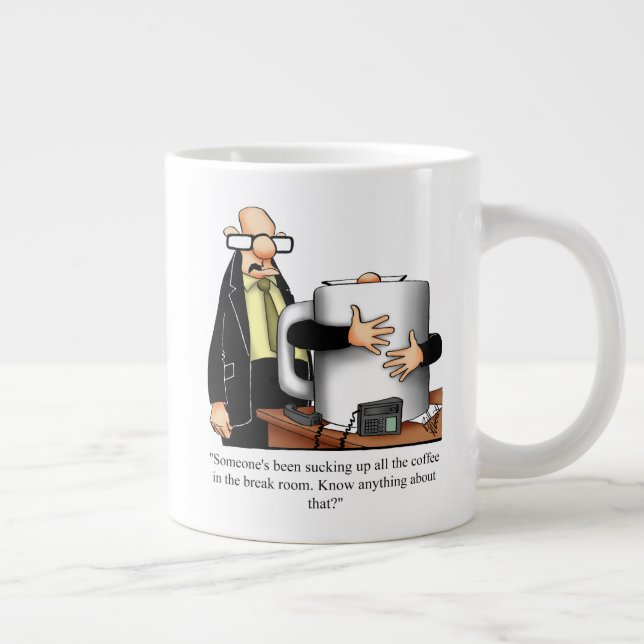 Drôle Café Lieu De Travail Humour Mug Pour Lui (Droite)
