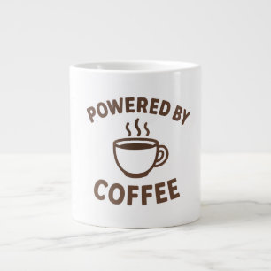 Drôle café Mug - Conception "Powered by Coffee"