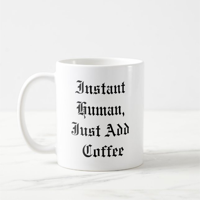 Drôle café Mug - Instantané humain (Gauche)