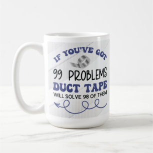 Drôle café Mug - Sassy Duct Tape Devis Papa Cadeau